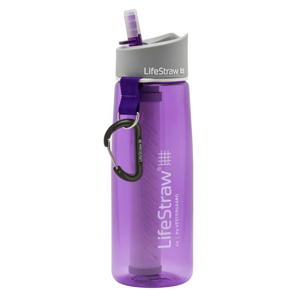 LifeStraw 2-Stage Filtration Water Bottle - Purple (23oz)