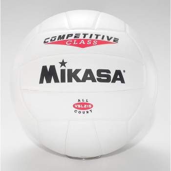 Mikasa VSL215 Competitive Class Volleyball, Size 5, White