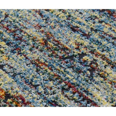 Windswept Multicolor Synthetic 5' x 7' Area Rug
