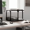 vidaXL Printer Stand 2-Tier Black 16.1"x11"x13.2" Engineered Wood - 4 of 4