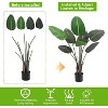 47" Artificial Bird of Paradise Plant, Faux Banana Leaf Tree for Home Garden Living Room Decor - 2 of 4