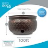 BirdRock Home Decorative Water Hose Pot - Open Top - Steel Metal with Copper Accents - 100ft - 3 of 4