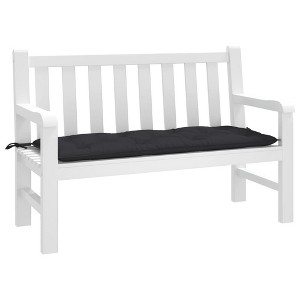 vidaXL Garden Bench Cushion Black 47.2"x19.7"x2.8" Oxford Fabric - 1 of 4