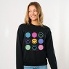 Simply Sage Market S.W.Smiley Stacked Smiley Faces Sweatshirt - 2 of 4