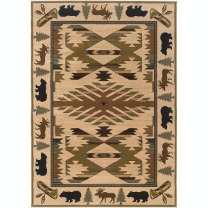 Oriental Weavers Hudson 6'7" x 9'6" Machine Woven Rug in Ivory - 1 of 1