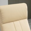 Faux Leather Electric Reclining Chair with Ottoman, Swivel Wood Base, Massage Function and Remote Control - 2 of 4
