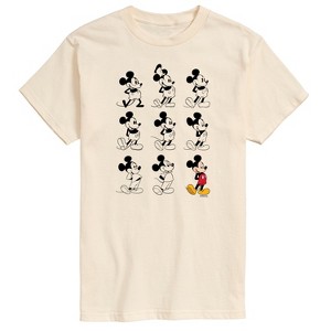 Men's - Disney - Evolution Mickey Mouse Short Sleeve Graphic T-Shirt - 1 of 4