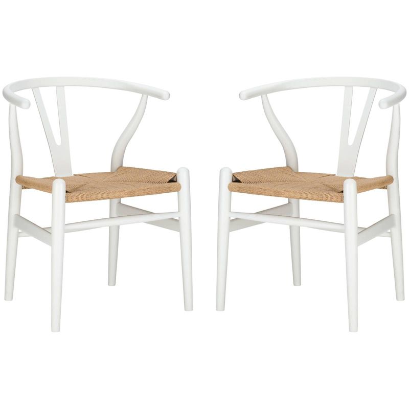 Set of 2 Alexa Weave Chair White - Poly &#38; Bark, 1 of 8