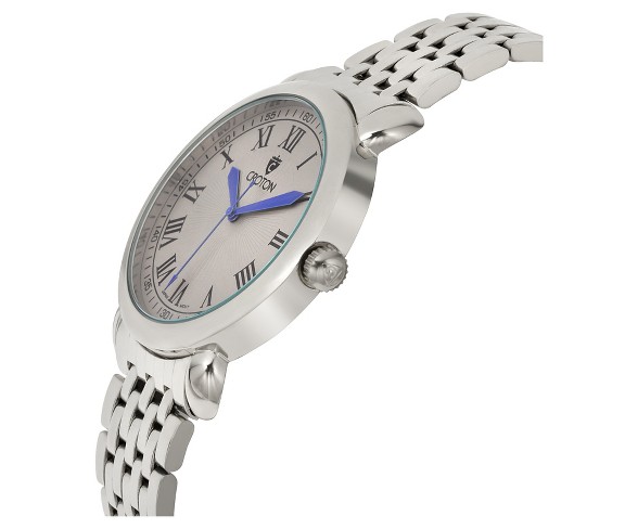 Men's Croton Analog Watch - Gold Silver Dial