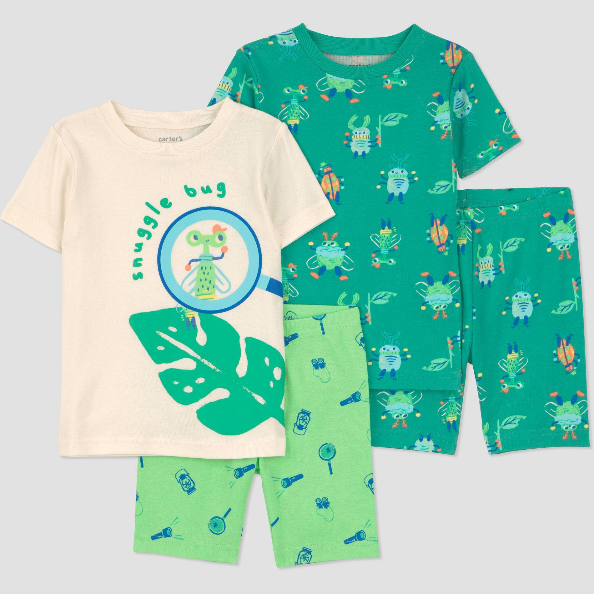 Carter's Just One You® 4pc Short Sleeve Cotton Pajama Set