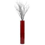 Uniquewise Tall Decorative Contemporary Bamboo Display Floor Vase Cylinder Shape, 30 Inch