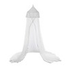 YEERSWAG Elegant Princess Bed Curtain Net Round Floral Mosquito Net For Single to King Size - 4 of 4