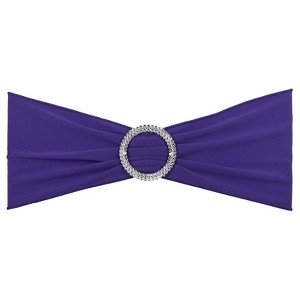 Unique Bargains Polyester Wedding Decoration Stretch Chair Sashes Bows 25 Pcs - 1 of 4