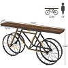 Tribesigns 70.86-Inch Extra Long Console Table with Bicycle Metal Base - 3 of 4