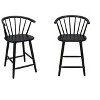 Sapphtopaz Modern Dining Chair Set of 2 Wooden Counter Height Stool Chairs with Spindle Back & Footrest Bistro Chairs for Kitchen, Dining Room - 2 of 4