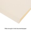 Unique Bargains Classroom Home Office Paperwork 1/3 Cut Tab Letter Size Manila File Folders Beige - 4 of 4