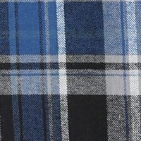 1141 - blue / black / white plaid