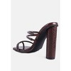 Dandelion High Block Heeled Croc Sandals - image 3 of 4