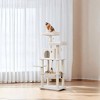 56.3in Cat Tower for Large Cats Indoor Cat Tree Cat Condo with Scratching Posts, Hammock, Plush Perch, Cat Furniture - 3 of 4