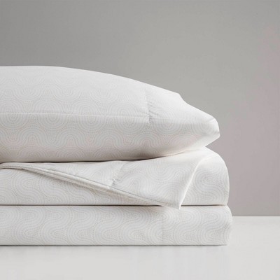 Beige Dotted Arches Queen Microfiber Sheet Set