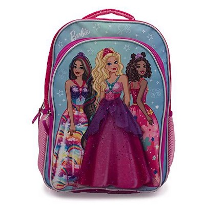 Barbie Fantasy Backpack with 3D Skirt and Metallic Fabric Tiara