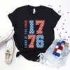 Simply Sage Market Women's Land Of The Free Retro Stars Short Sleeve Graphic Tee - image 3 of 4