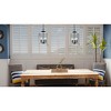 Urban Ambiance Luxury French Rustic Pendant Light,  17.125"H x 12.875"W,  Midnight Black Finish, UHP3821 - 2 of 4
