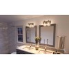 Urban Ambiance Luxury Modern Farmhouse Bath Fixture,  8-5/8"H x 13-1/4"W,  Brushed Nickel Finish, UHP2140 - 2 of 4
