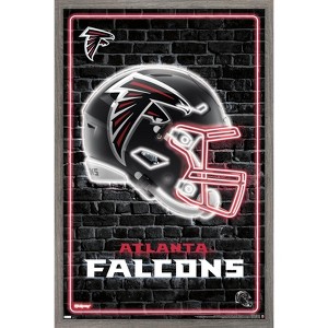 Trends International NFL Atlanta Falcons - Neon Helmet 23 Framed Wall Poster Prints - 1 of 4