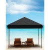 10'x10' Pop Up Canopy Tent, Easy to Set Up and Take Down, Waterproof UV for Farmer Market, Party, Event, Patio, Black - 3 of 4