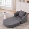Aukfa 2-in-1 Folding Sofa Bed, Sleeper Couch, Foldable Mattress Futon with Pillow, Chaise Lounge Chair Indoor for Living Room Bedroom - 3 of 4
