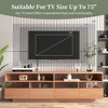 Modern TV Stand with 4 Drawers & 2 Open Cabinets, Media Console Table for TVs up to 75'' with Acrylic Transparent Storage Space, Wood - ModernLuxe - 4 of 4