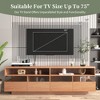 Modern TV Stand with 4 Drawers & 2 Open Cabinets, Media Console Table for TVs up to 75'' with Acrylic Transparent Storage Space, Wood - ModernLuxe - image 4 of 4