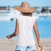 Women's Breezy Eyelet Lace Top for Beach Getaways - Cupshe - 4 of 4