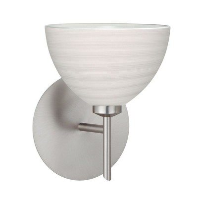 Besa Lighting Brella 1 - Light Wall Light in  Satin Nickel