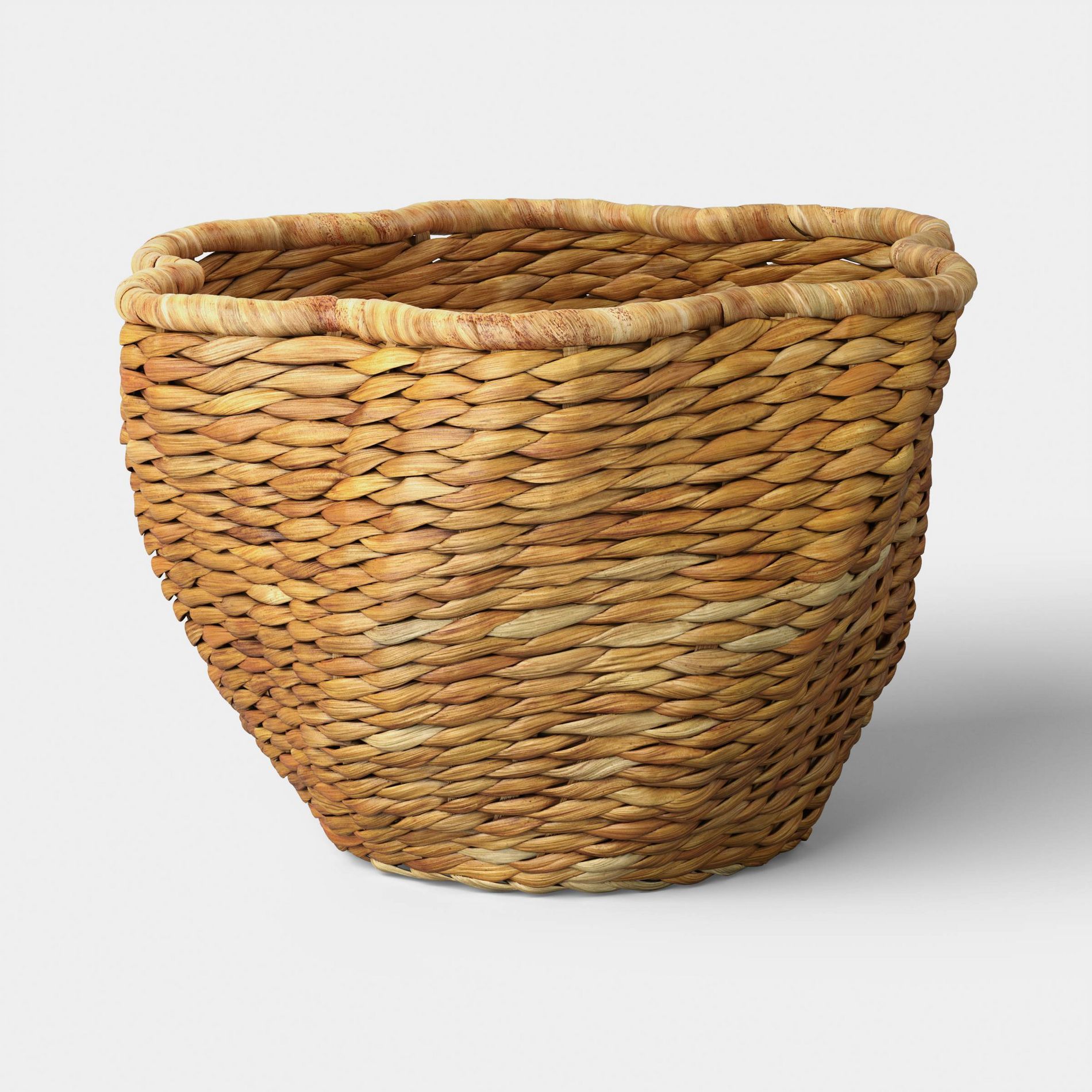 Sculpted Natural Woven Basket - Threshold™