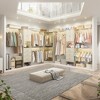 Besiost Set of 3 Corner Closet System with 8 Hanging Rods and 6 Drawers, 10 FT-12 FT Walk-In Closet Organizer - 3 of 4