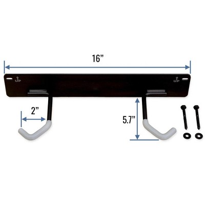 StoreYourBoard Blackstone Bike Storage Rack | 2 Bikes | Black
