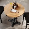 Flash Furniture Bennett Round Solid Wood Commercial Indoor Tabletop with 22.75" x 22.75" Rust-Resistant Cast Iron Decorative Bistro Table Base - 4 of 4