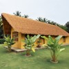 VEVOR Artificial Thatch Grass Roof, 1.3 x 16.4 ft Mexican Style Tiki Bar Hut Skirt Thatch Roofing Roll, Waterproof & Fire-Resistant, Yellow - 2 of 4