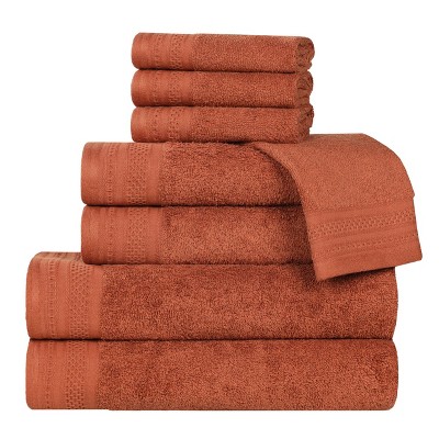 Honeycomb Waffle Border Cotton Medium Weight Towel Set by Blue Nile Mills
