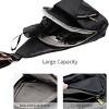 INFURNIC Backpacks Women PU Leather Sling Crossbody Backpack Fashion Chest Bag Lightweight Travel Essential, Black, 14.82"*8.19"*1.17" - 2 of 4