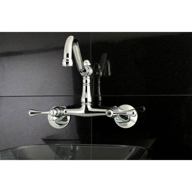 Kitchen Faucet with Lever Chrome - Kingston Brass, 4 of 6