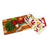 2pk Chili Peppers Print Kitchen Towels - MU Kitchen: Cotton Tea & Drying Towels, Machine Washable - 2 of 3