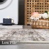 Vintage Boho Washable Area Rugs Soft Medallion Distressed Rug Carpet - 4 of 4