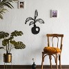 Sussexhome Alocasia Floral Metal Wall Art – Home Office and Living Room Decoration - 3 of 3