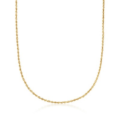 Ross-Simons 3.2mm 14kt Yellow Gold Rope-Chain Necklace