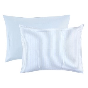 Touched by Nature Baby Boy Organic Cotton Toddler Pillowcase, Powder Blue, One Size - 1 of 2