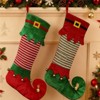 FIONECA 2Pack Christmas Stockings Custom Name 22 Inches Big Elf Christmas Stocking Fireplace Hanging - 2 of 4