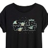 Women's - Star Wars - The Mandalorian Grogu Star Wars Oversized Graphic T-Shirt - 2 of 4